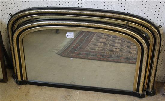 Pair of overmantel mirrors